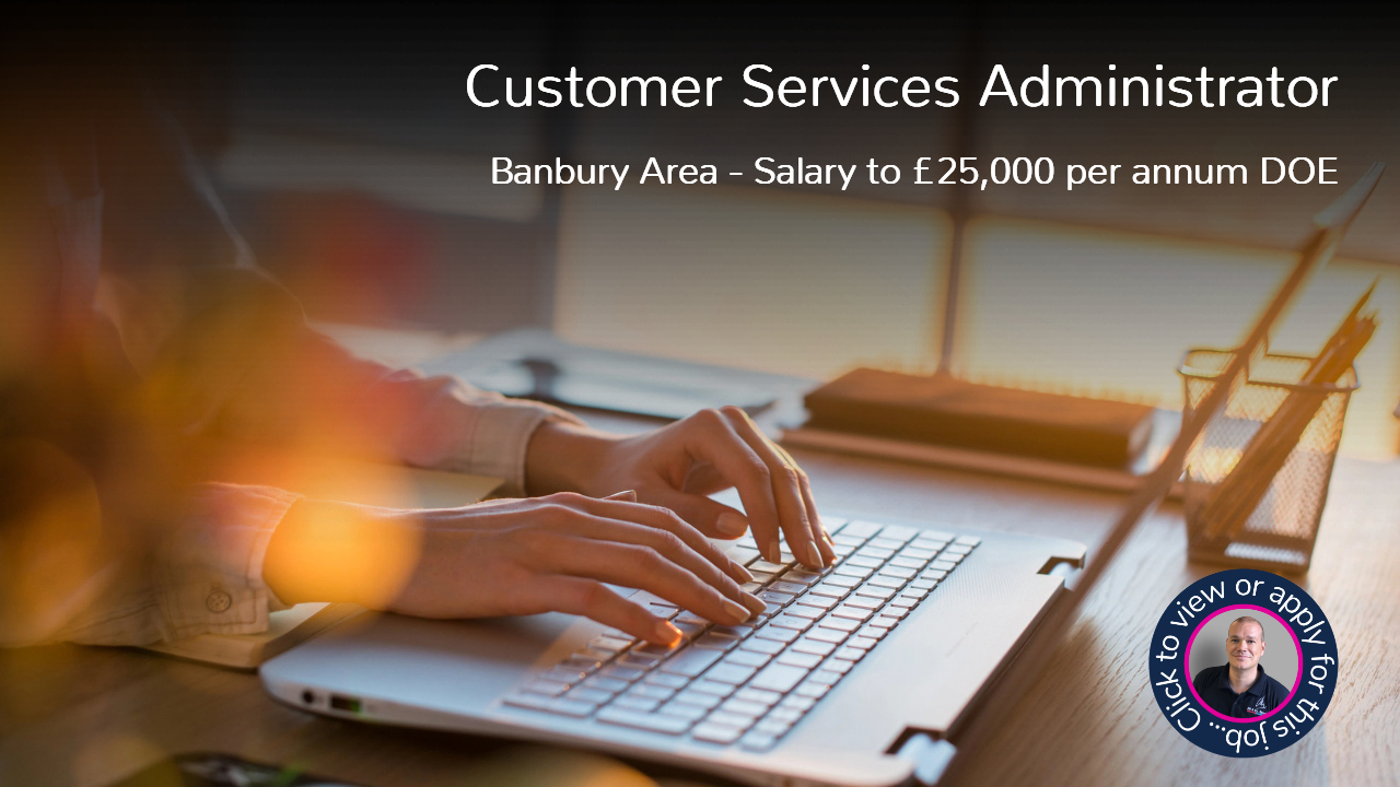 Woman typing on laptop performing a customer services job