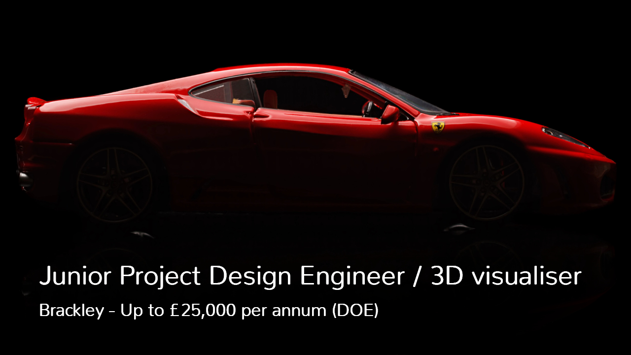 Junior Project Design Engineer 3D visualiser Job Vacancy Job Brackley