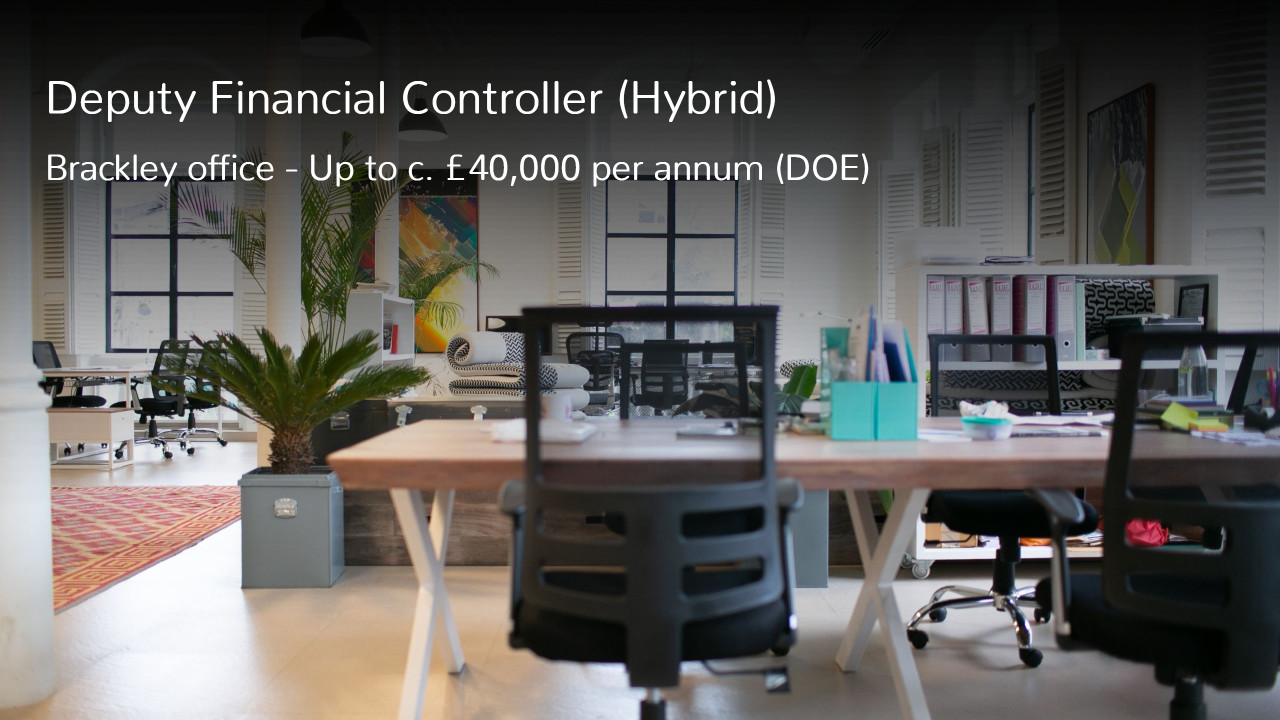 Deputy Financial Controller Job in Brackley Hybrid