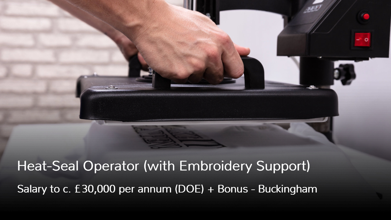 Heat Seal Operator Job in Buckingham