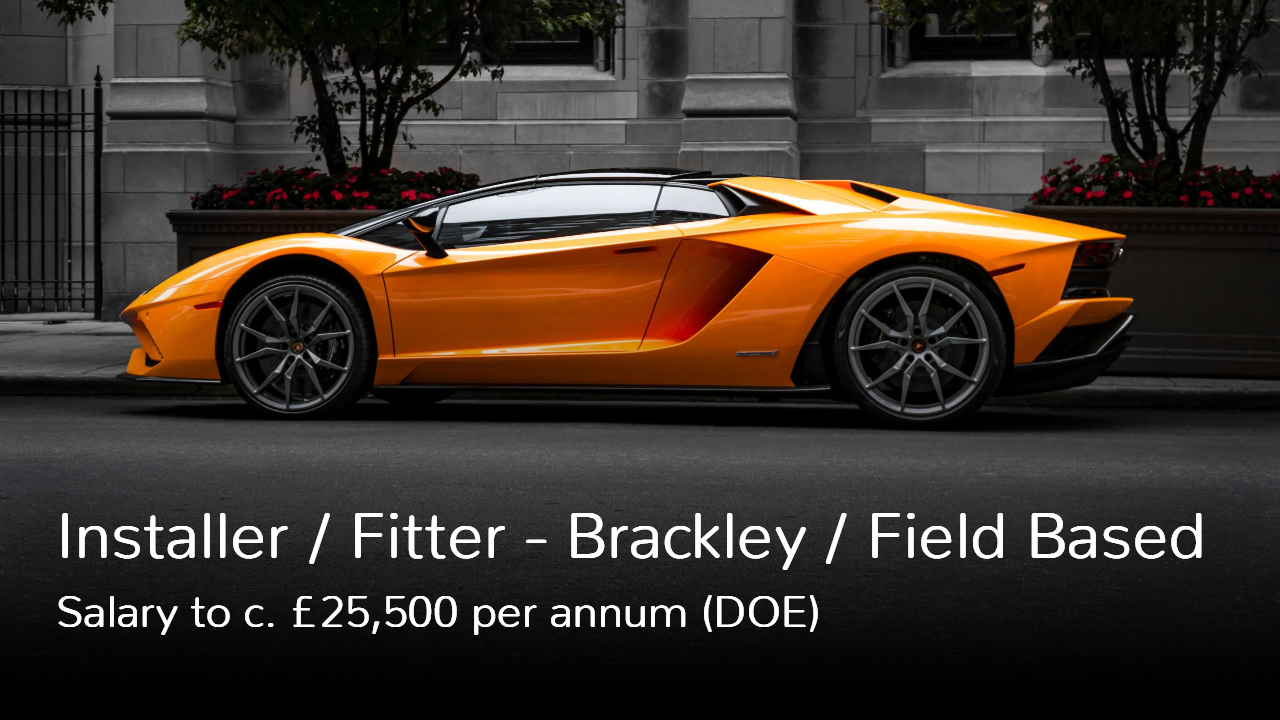 Installer Fitter Job Vacancy Brackley
