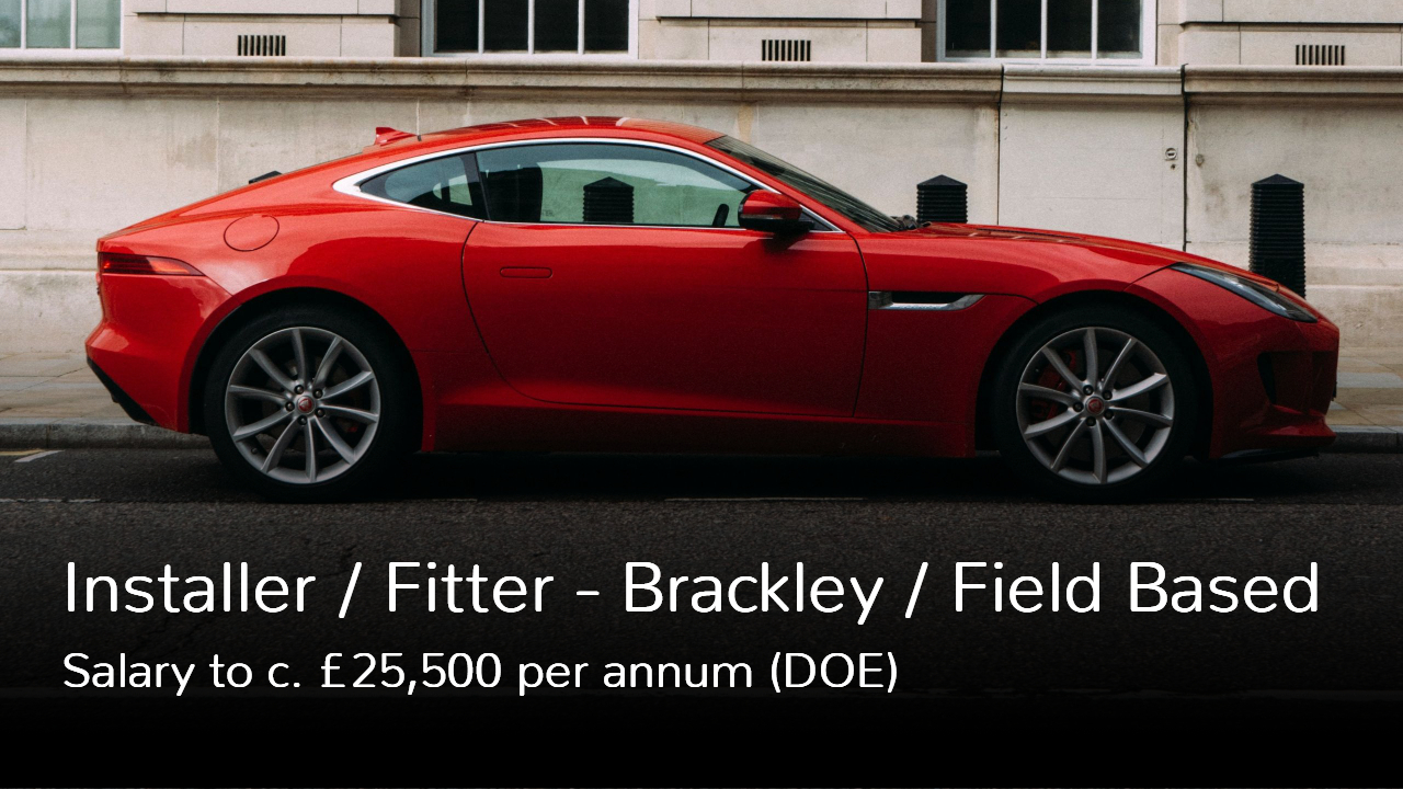Installer Fitter Job Vacancy Brackley