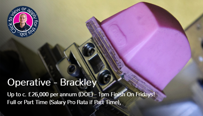Operative job vacancy in Brackley