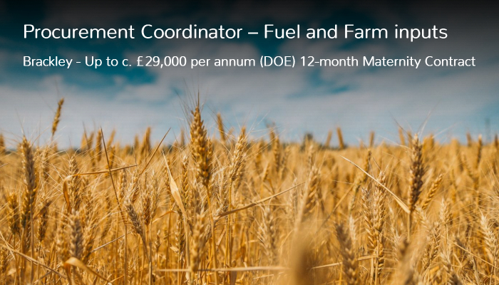 Procurement Coordinator – Fuel and Farm inputs job vacancy in Brackley