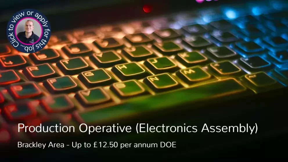 Production Operative Job Vacancy Near Brackley