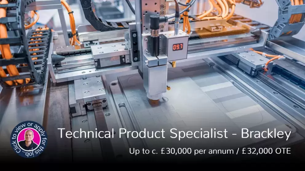 Technical Product Specialist Job Vacancy in Brackley