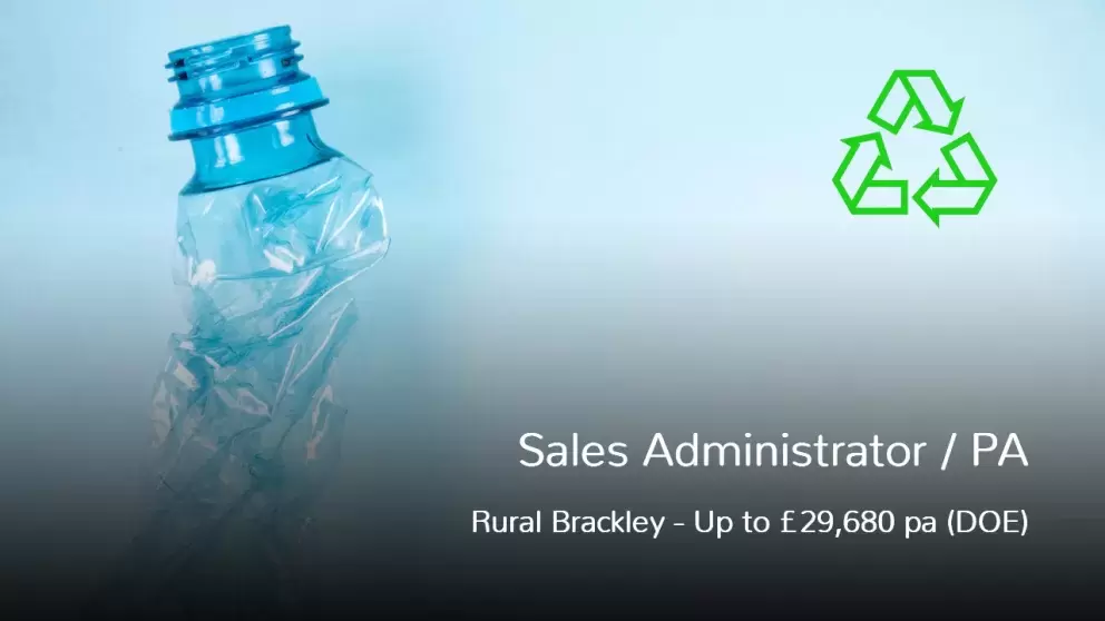 Sales Administrator PA job vacancy rural Brackley area