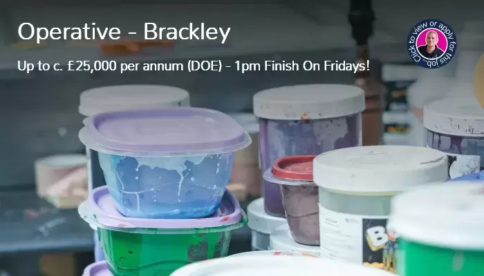 Operative Job Vacancy in Brackley