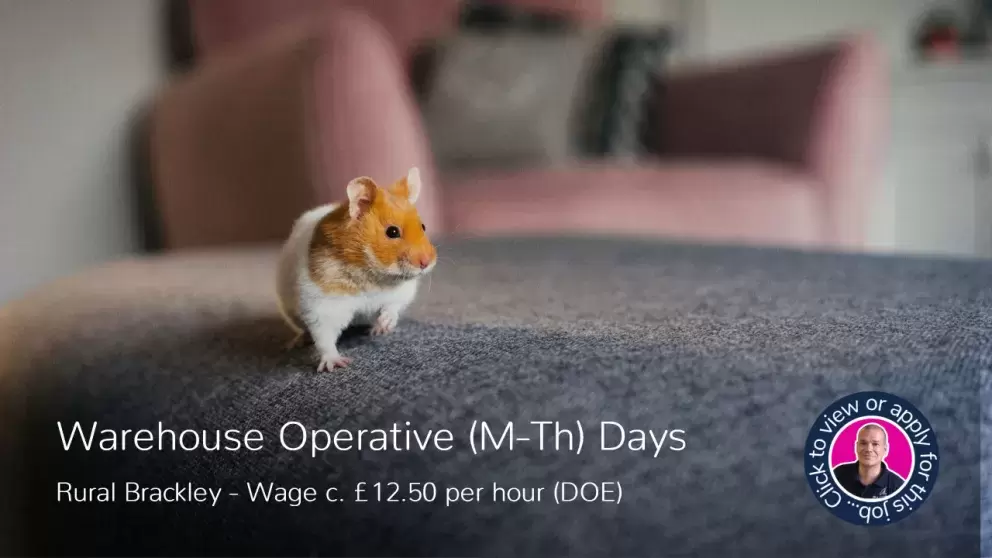 Warehouse Operative Job Vacancy near Brackley