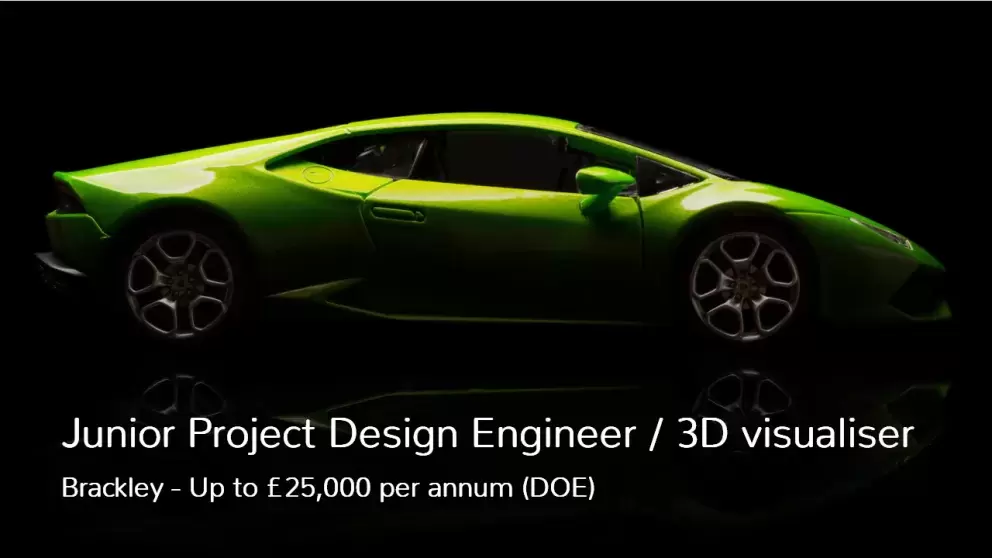 Junior Project Design Engineer 3D visualiser Job Vacancy Job Brackley