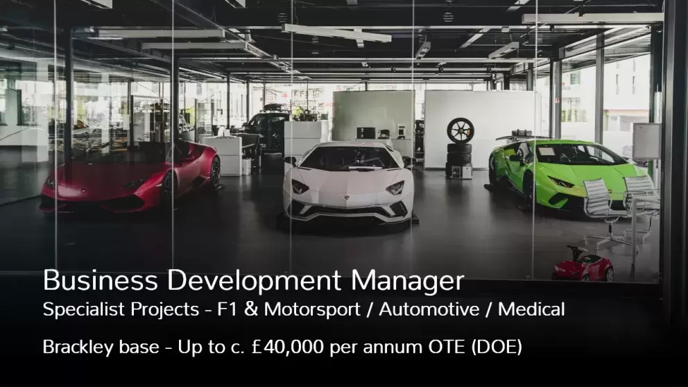  Business Development Manager job in Brackley - NN13 Northamptonshire