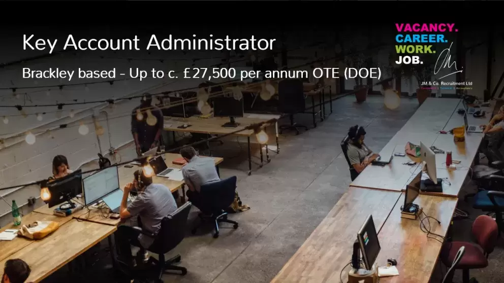 Key Account Administrator job vacancy in Brackley