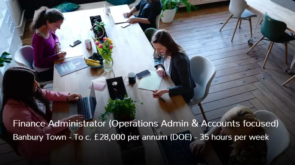 Finance Administrator Job in Banbury