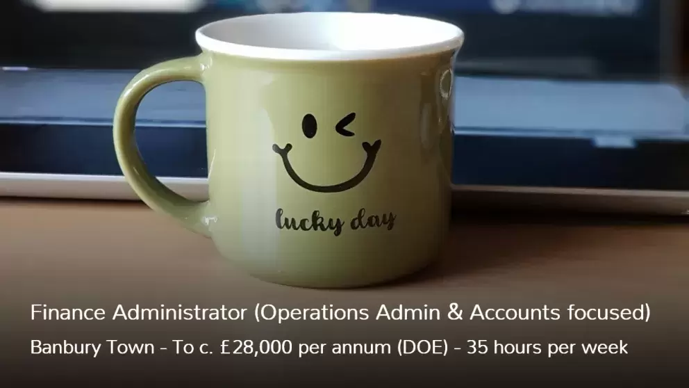 Finance Administrator Job in Banbury