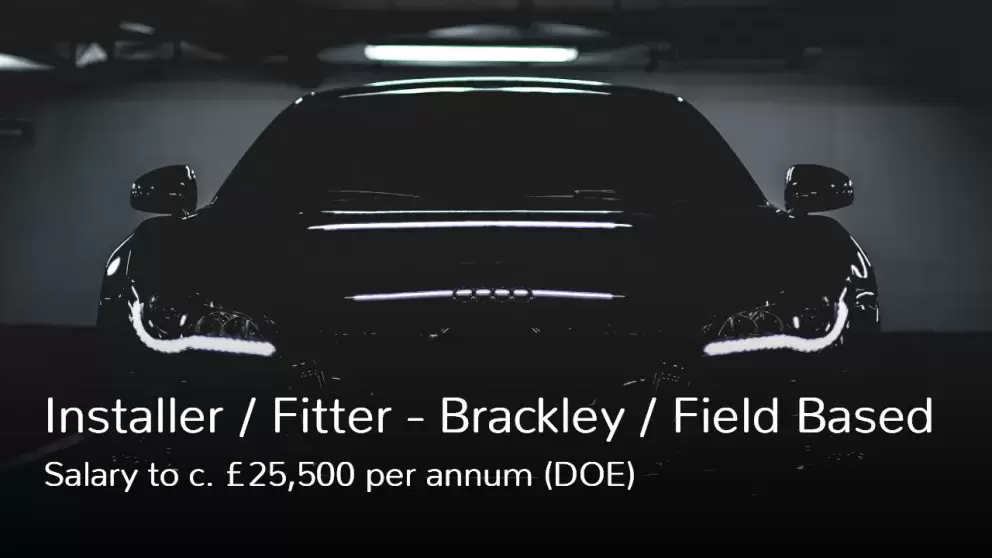 Installer Fitter Job Vacancy Brackley