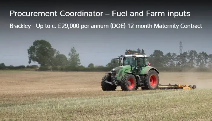 Procurement Coordinator – Fuel and Farm inputs job vacancy in Brackley
